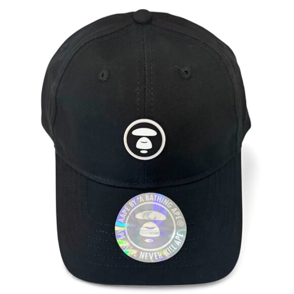 AAPE by A Bathing Ape Black Logo Cap • NWT Streetwear Hat • One Size - Picture 1 of 7